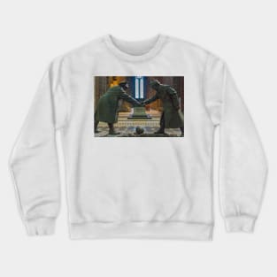 The 1914 Christmas Truce sculpture, Liverpool Cathedral Crewneck Sweatshirt